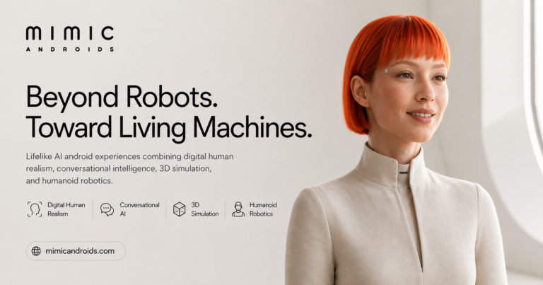 Mimic Androids lifelike AI android concept